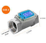 Digital Turbine Flow Meter Diesel Kerosene Fuel Water Flow Meter 8-120/20-280 L/min 1/1.5 Inches