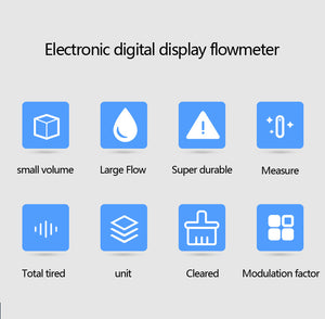 Digital Turbine Flow Meter Diesel Kerosene Fuel Water Flow Meter 8-120/20-280 L/min 1/1.5 Inches