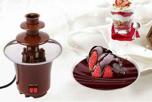 3-Tier Chocolate Fondue Fountain, Half-Pound Capacity, Easy to Assemble