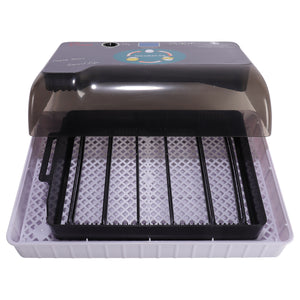 12 Eggs Egg Incubator Fully Automatic Incubator Digital Poultry Hatcher Egg Turning Temp Control with LED Candling Lamp