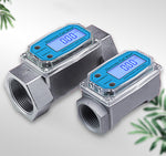 Digital Turbine Flow Meter Diesel Kerosene Fuel Water Flow Meter 8-120/20-280 L/min 1/1.5 Inches