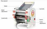 500W 220V  Electric Noodle Making Pasta Maker Dough Roller Noodle Cutting Machine