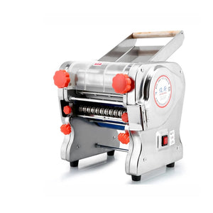 550W 110V 2/6mm Stainless Steel Commercial Automatic Electric Noodle Making Pasta Maker Dough Roller Noodle Cutting Machine