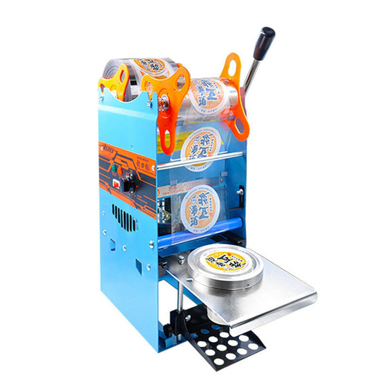 Cup Sealing Machine Commercial Bubble Tea Cup Sealing Machine With Control Panel 270W Electric Cup Sealer Machine For Sealing 9.5cm PP PE PC Cups 300-500 Cups/h