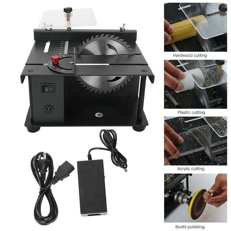 Mini Table Saw Multifunctional Model Cutting Machine Woodworking DIY Hobby