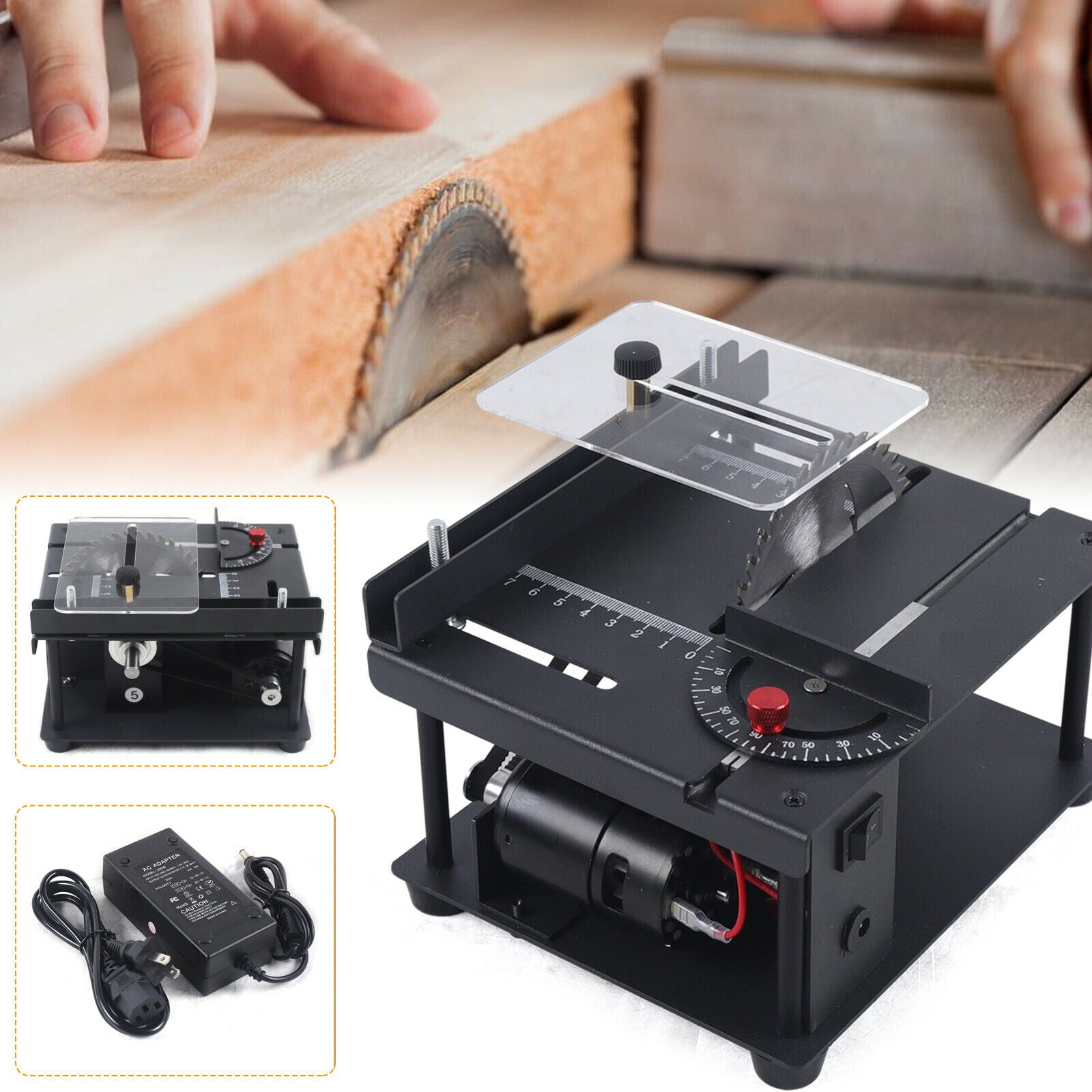 Mini Table Saw Multifunctional Model Cutting Machine Woodworking DIY Hobby