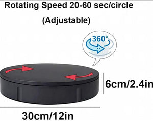 360 Degree Photography Turntable Motorized Rotating Display Stand Professional  330LB Load for Shop Products Model Shows