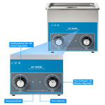 3L Ultrasonic Cleaner with Adjustable Temperature Setting for Electronic Surgical Parts Cleaning