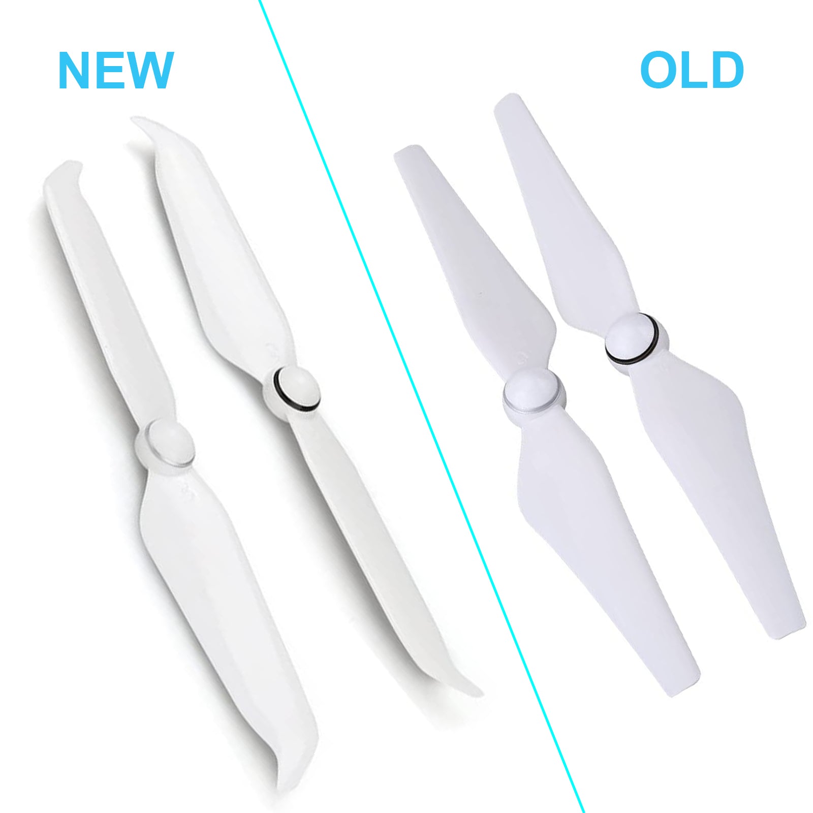 2 Pack Low-Noise Quick-Release Propellers for DJI Phantom 4 Pro