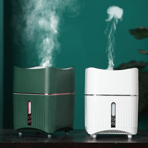 Cool Mist Humidifier Adjustable Jellyfish-Shaped Spray Essential Oil Diffuser with Automatic Shut-Off Night Light Function