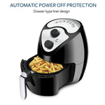 Electric Digital Hot Air Fryer Oil-Less Healthy Cooker with 2.6L Extra Large Capacity of Food 7 Menu Functions