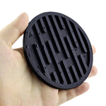 6 Pack Drink Coasters Soft Silicone Coasters Non-Slip with Holder-Deep Tray and Rim Catch Cold Drink Sweat Without Spill