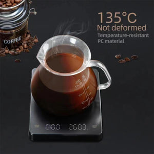 Coffee Scale with Timer Digital Kitchen Scales Temperature-resistant for Pour Over and Drip Coffee