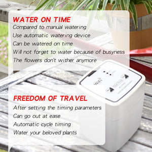 WiFi Plant Watering Devices, Double Pump Automatic Watering System with Programmable Timer