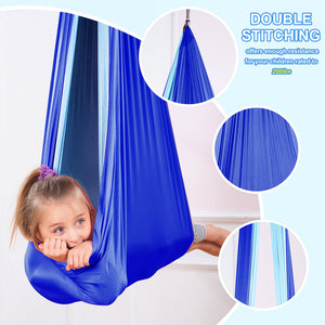 Kids Hammock Swing Double Layer Indoor Outdoor Hanging Yoga Swing Rocking Chair 150cm