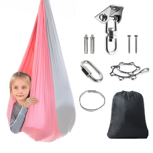 Kids Hammock Swing Double Layer Indoor Outdoor Hanging Yoga Swing Rocking Chair 150cm