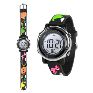 Children's Watch for Boys Girls Waterproof Outdoor LED Timer with 7 Colors Backlight