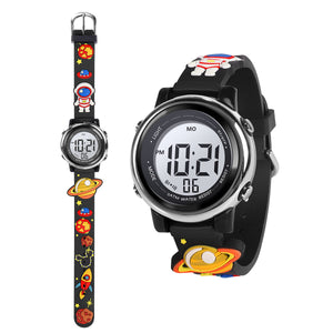 Children's Watch for Boys Girls Waterproof Outdoor LED Timer with 7 Colors Backlight