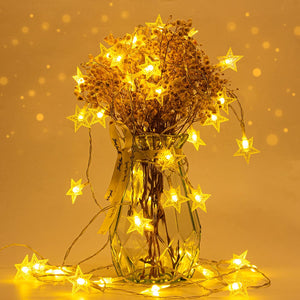 20 Stars Fairy String Light 10ft Star String Lights Fairy Christmas Lights for Indoor Outdoor Gift Home Decoration