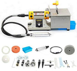 TM-2 10000r/min Jewelry Rock Polisher Grinder Bench Lathe Polisher Machine Mini Multifunction Buffer Mill polishing with Polishing Pads