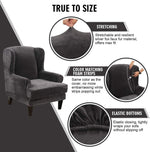 Wingback Chair Cover Stretch Armchair Sofa Slipcover Wing Chair Covers